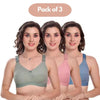 Full Coverage Non Padded Bra Pack of 3