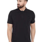 Cotton Blend Solid Half Sleeves Mens Polo Neck T-Shirt (Pack of 2)
