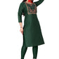 Women's Embroidery Cotton Slub Kurti